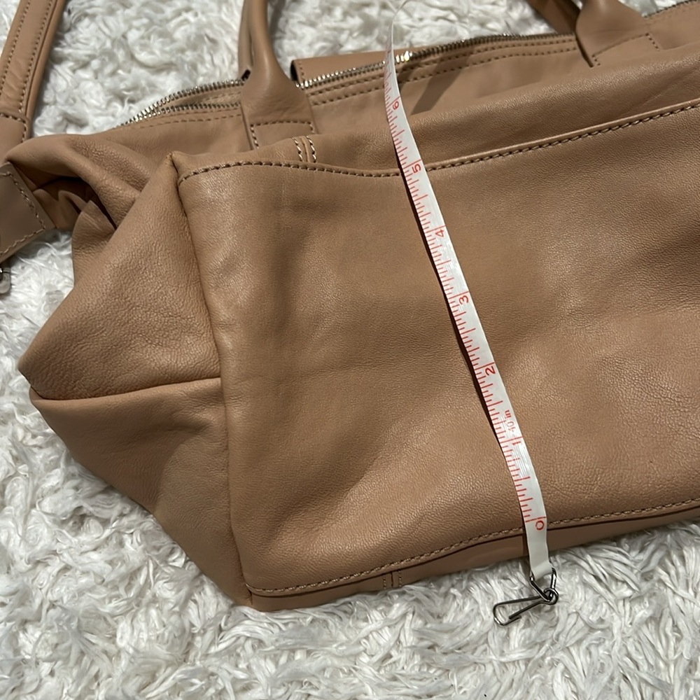 Longchamp Le Pliage Cuir Leather Handbag in Sandy color - Picture 14 of 15